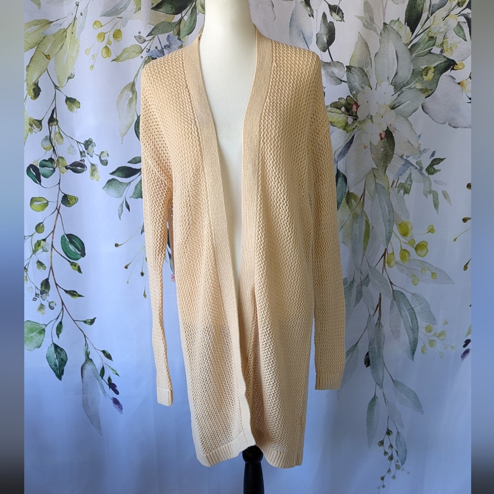 Banana Republic Crochet Cotton Cardigan Sweater
